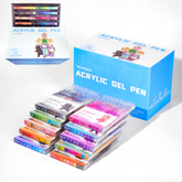 10/100 Colors Acrylic Gel Pens for Drawing, 1.0mm Fine Point Acrylic Ink Pen